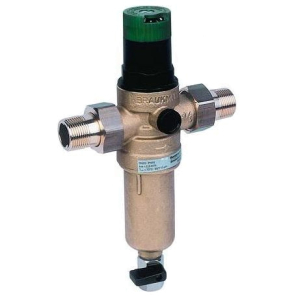Фото Фильтр Honeywell Braukmann FK06-3/4"-AAM для горячей воды, с промывочным краном и редуктором давления (FK06-3/4AAM)