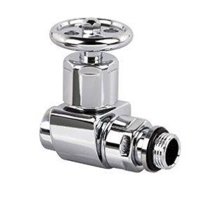 Фото Вентиль SR Rubinetterie Prestige Minimal прямой (крест)  1/2", цвет хром (0376-1500C000)