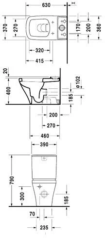 Фото Крепление к подвесному унитазу и биде Duravit 2nd Floor 0065001000