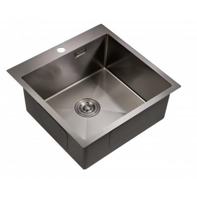 Фото Мойка для кухни MILACIO Denia 51 Steel (MC.77489) сталь воронёная