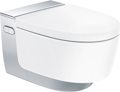 Фото Подвесной унитаз-биде Geberit AquaClean Mera Classic 146.204.21.1 глянцевый хром