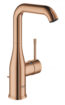 Фото Смеситель для раковины GROHE Essence с донным клапаном, L-size, теплый закат глянец (24174DA1)