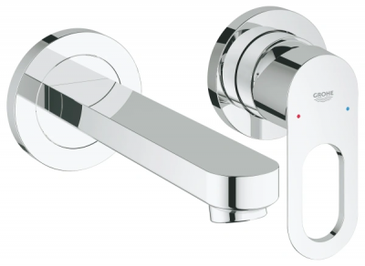 Фото Смеситель для раковины GROHE BauLoop в комплекте с монтажной частью, хром (20289000)