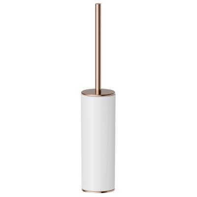 Фото Newform Accessori tondi Туалетный ерш, напольный, белая керамика, цвет: PVD copper bronze