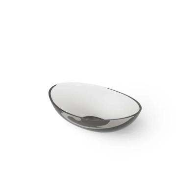 Фото DEA DESIGN Washbasins Раковина настольная 42x34xh15 см, материал: Glasstech прозрачная смола, цвет: Smoky Black R4