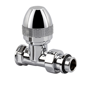 Фото Вентиль SR Rubinetterie Ovus прямой 1/2", цвет хром (0436-1500C000)