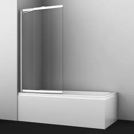 Фото Стеклянная шторка для ванны WasserKRAFT Main 41S02-80WS Fixed