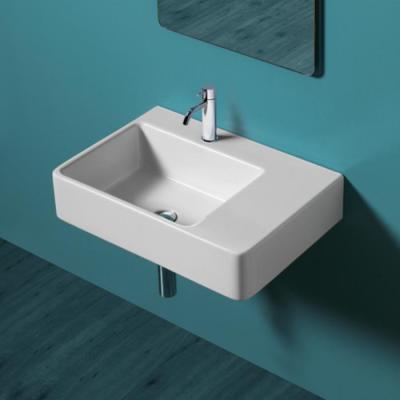 Фото SIMAS Top e lavabi d'arredo раковина накладная/подвесная 65х45 с 1  отв. под смеситель левая ,цвет белый