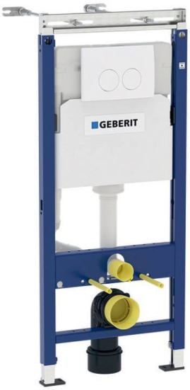 Фото Инсталляция для унитаза GEBERIT Платтенбау Duofix UP100 (клавиша Delta, белая) 458.122.11.1