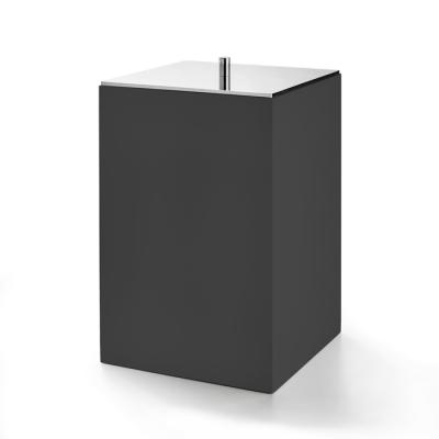 Фото 3SC Bemood Black Урна с крышкой 20хh32х20 см, цвет: черный/хром