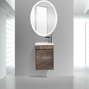 Фото Комплект мебели BelBagno Pietra Mini 46 L stone (PIETRA MINI-460-1A-SO-PT-L+BB-460-PM-LVB+SPC-VST-600-800-LED-BTN)