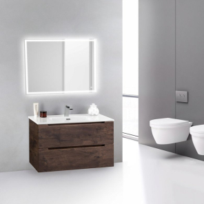 Фото Комплект мебели BelBagno Etna 39 80 rovere moro (ETNA39-800/390-2C-SO-RW-P+BB800/390ETL+SPC-GRT-600-800-LED-TCH)