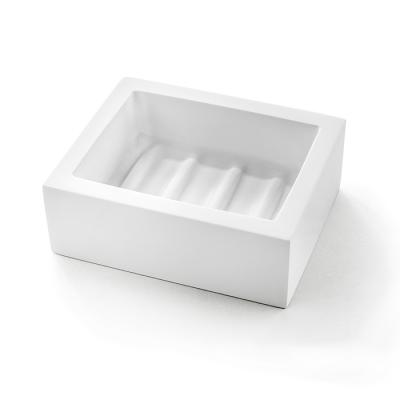 Фото 3SC Bemood White Мыльница настольная, цвет: белый