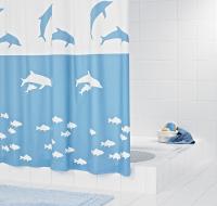 Фото Штора для ванных комнат Flipper синий/голубой 180*200