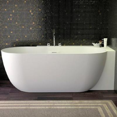 Фото KNIEF Lotus Selected Ванна отдельностоящая правая,из материала Stone 190х95х63 см, перелив щелевой, в правый угол, цвет белый матовый