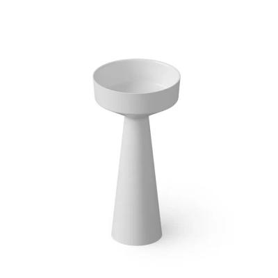 Фото Dea Design Pedestal Basin Раковина 42.5х42.5х85см., напольная, без отв., Solid Surface, цвет: White №18