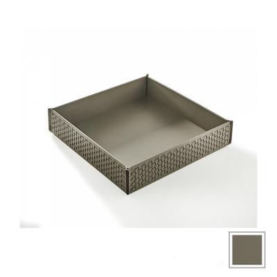 Фото 3SC Hilton Лоток 26.5х6х26.5см., настольный, плетеная кожа, цвет: Tortora