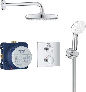 Фото Набор для комплектации душа GROHE Grohtherm: встраиваемый Термостатический смеситель с переключателе