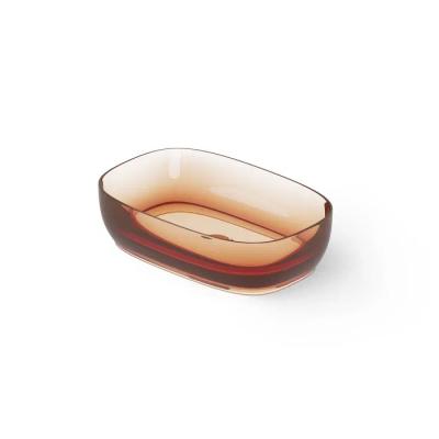 Фото DEA DESIGN Washbasins Раковина настольная 55x36xh14 см, материал: Glasstech прозрачная смола, цвет: Sunset R1
