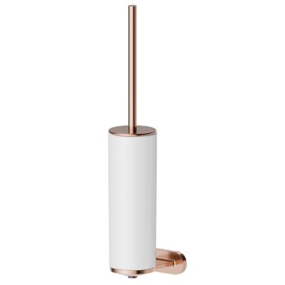 Фото Newform Accessori tondi Туалетный ерш, подвесной, белая керамика, цвет: PVD copper bronze