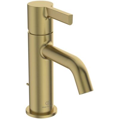Фото Ideal Standard Joy Смеситель для раковины, на 1 отв, с донным клапаном, цвет: PVD Brushed Gold