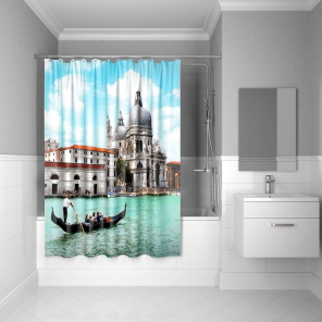 Фото Штора для ванной комнаты IDDIS Venice moments 180*200 см полиэстер (540P18Ri11)
