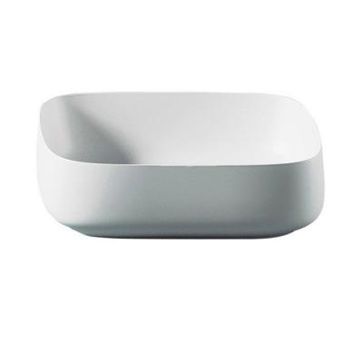 Фото ARTCERAM COGNAC Раковина настольная Quadro 55x35 см, цвет белый глянец, покрытие Saniglaze