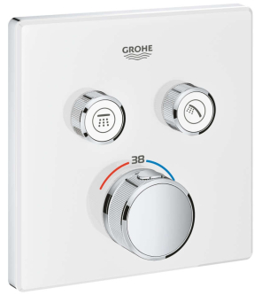 Фото 29156LS0 Grohtherm SmartControl Термостат для встраиваемого монтажа на 2 выхода, белая луна