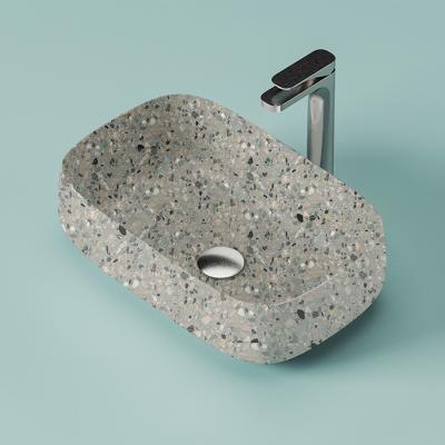 Фото Artceram COGNAC Раковина настольная Quadro 56x41 см, цвет dark terrazzo
