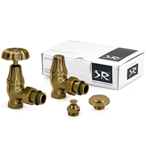 Фото SR Rubinetterie Комплект термостатический угловой Old Style 1/2", цвет: бронза, K337-1500Z000 (K337-1500Z000)