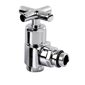 Фото Вентиль SR Rubinetterie Prestige Minimal угловой (крест) 1/2", цвет хром (0375-1500C000)