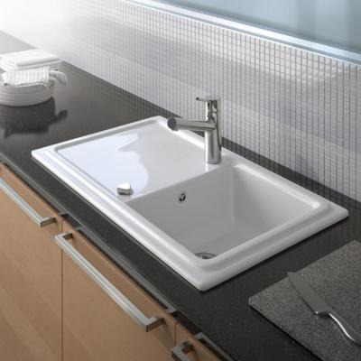 Фото Duravit Cassia Кухонная мойка 86x51см., встраиваемая, цвет: белая