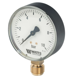 Фото Watts F+R200(MDR) Манометр радиальный нр 80/10х1/2 10 бар (10007793(03.20.210)(M1-80 0-10BAR))