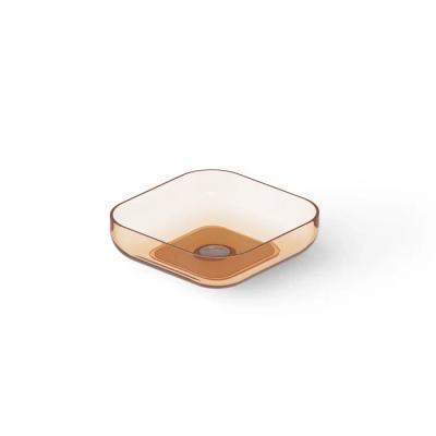 Фото DEA DESIGN Washbasins Раковина настольная 40x40xh12 см, материал: Glasstech прозрачная смола, цвет: Sunset R1