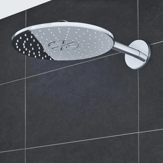 Фото 26475000 Rainshower 310 SmartActive Верхний душ с душевым кронштейном 430 мм, 2 режима струи, хром