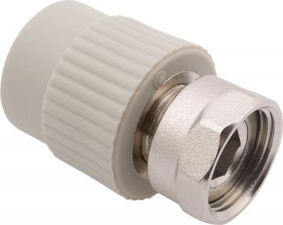 Фото Муфта переходная с внутр.метал.резьбой с накидной гайкой AlcaPipe PPR MP 20x1/2" (AB223020012)