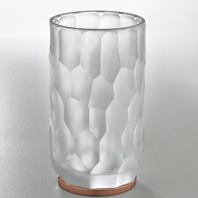 Фото 3SC Nest Стакан настольный, цвет: прозрачный хрусталь/Warm Brushed Bronze PVD