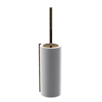 Фото Bertocci Easy Туалетный ёршик, из композита, подвесной, цвет: белый матовый/Industrial Bronze