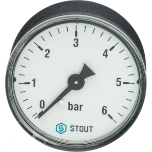 Фото Stout Манометр аксиальный MDA 50/6 х 1/4 (SIM-0009-500608)