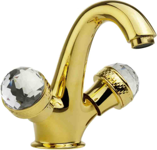 Фото Смеситель для раковины Migliore Axo Swarovski 18510 золото