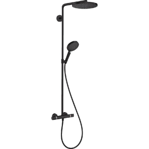 Фото 27633670 HG Raindance Select Showerpipe S 240 1jet PowderRain душевая система матовый черный