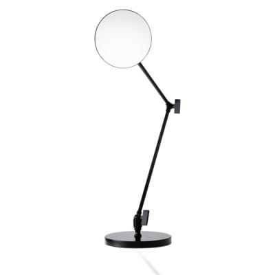 Фото Decor Walther Round SPT 70 Косметическое зеркало 13.5xh80.5, настольное, увел. 5x, цвет: черный матовый