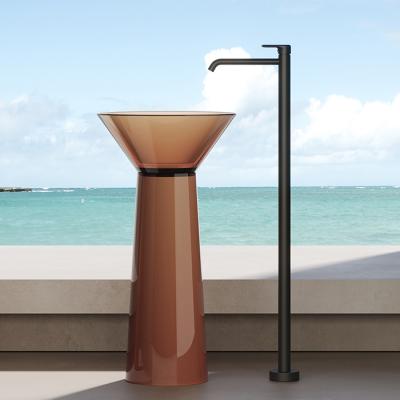 Фото Dea Design Pedestal Basin Раковина напольная d48хh90см, цвет: brown copper