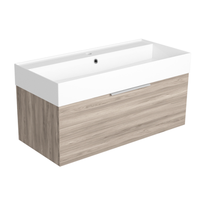 Фото SIMAS AGILE  Тумба подвесная 100x46xh40 см, для раковины AG101., 1 ящик, ручка матовый хром, цвет LAVA
