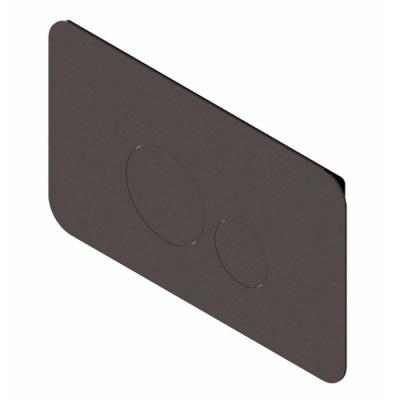 Фото Ritmonio Toilet accessories Панель смыва для Geberit: Sigma 8, Sigma 12; Tece: 2003-2020, 2021-Now; Viega: 3H, 3L, 3F, цвет: Brushed Black Chrome