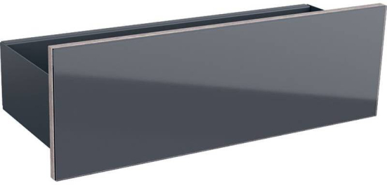 Фото Стенная панель Geberit Acanto 45x16 500.617.JK.2 лавовый матовый
