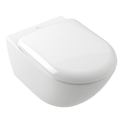 Фото Villeroy&Boch Antao Унитаз подвесной, безободковый, смыв Tornado, CeramicPlus, цвет альпийский белый (без сиденья)