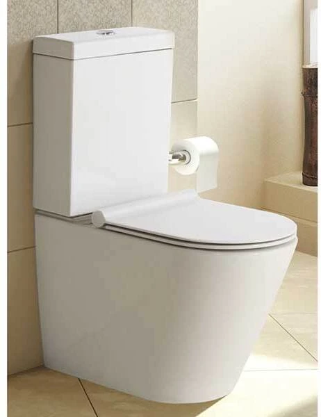 Фото Унитаз-компакт BelBagno Flay-R BB007CPR+BB006T+BB2002SC