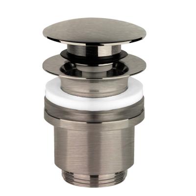 Фото Gessi  Автоматический донный клапан "Stop&Go" для раковины c переливом, цвет: Finox Brushed Nickel