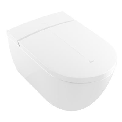 Фото Villeroy&Boch Viclean Унитаз-биде подвесной 38.5х59.5х40см., CeramicPlus, цвет: альпийский белый